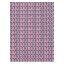 Toalha De Mesa Flores Azuis e Rosa