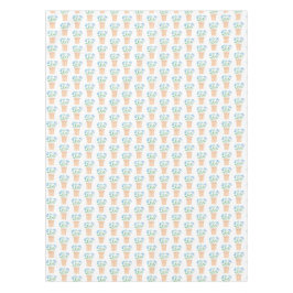 Toalha De Mesa Flores azuis em Potes tecidos