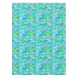 Toalha De Mesa Flores Azuis Preppy