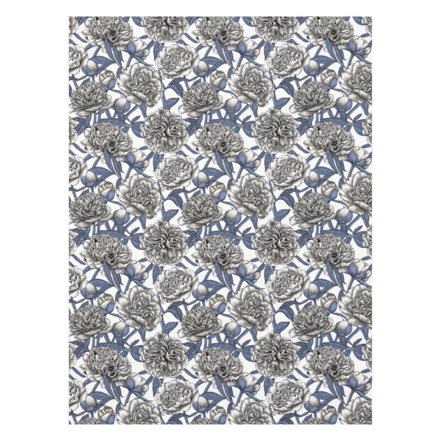 Toalha De Mesa Flores brancas (Frente)