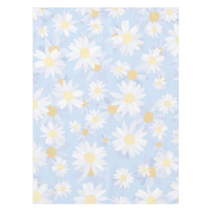 Toalha De Mesa Flores Brancas Clássicas de Margarida Botânica d