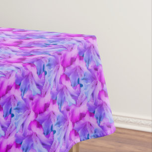 Toalha De Mesa Flores Brancas de Hibisco Buquê Inclinado