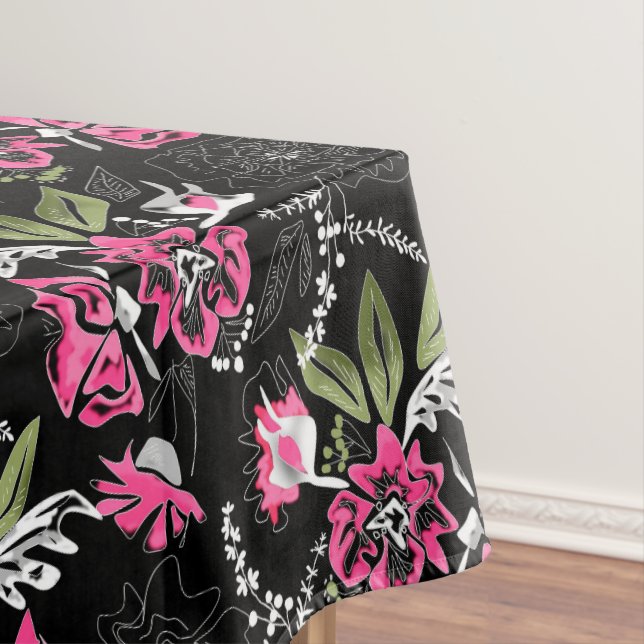 Toalha De Mesa Flores de aquarela (Posição Original)