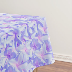 Toalha De Mesa Flores De Frangipanos Rosa E Moave,
