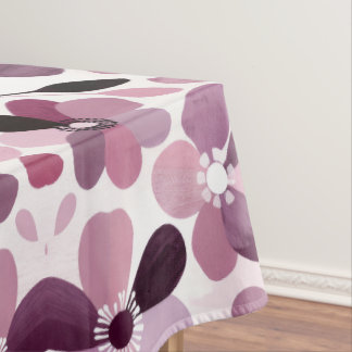 Toalha De Mesa Flores de Jardim Abstratas — Elegância da Arte Mod