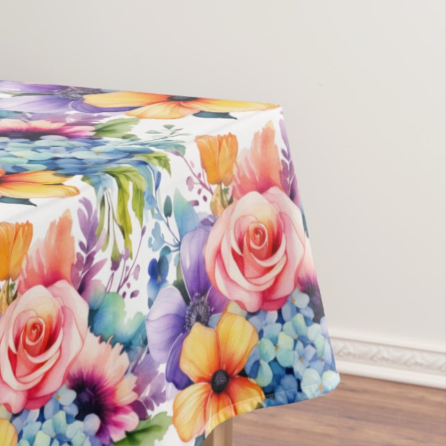 Toalha De Mesa Flores De Primavera De Chic Florais (Posição Original)