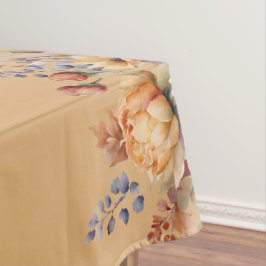 Toalha De Mesa Flores de Quedas de Aquarela-