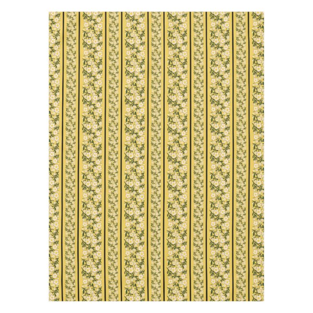 Toalha De Mesa Flores de Riscos Limão Amarelo (Frente)