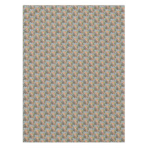 Flores de Tapeçaria de Verão em Tablecloth Azul Cé