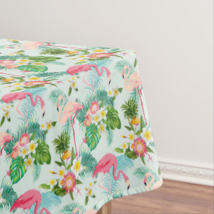 Toalha De Mesa Flores e pássaros tropicais do vintage