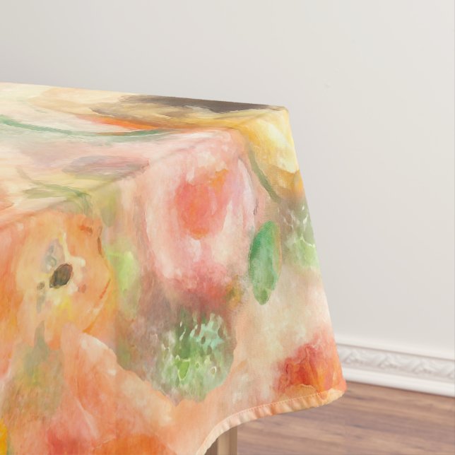 Toalha De Mesa Flores Laranja de Primavera (Posição Original)