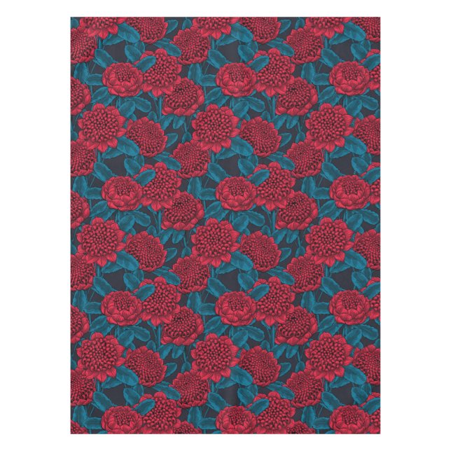 Toalha De Mesa Flores Red Waratah (Frente)
