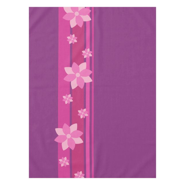 Toalha De Mesa Flores Rosa (Frente)