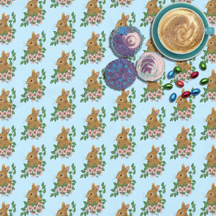 Toalha De Mesa Flores Rosa Coelhinhos