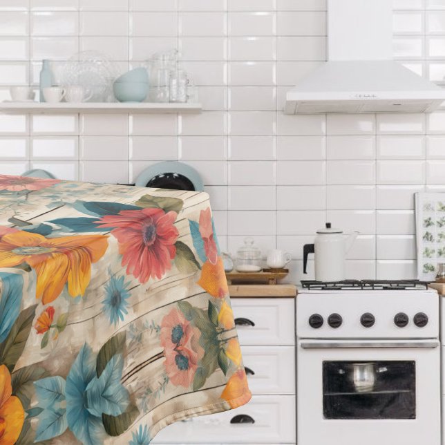 Toalha De Mesa Flores Russas Coloridas (Criador carregado)