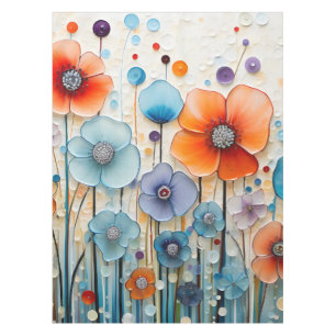 Toalha De Mesa Flores selvagens florescentes entonadas