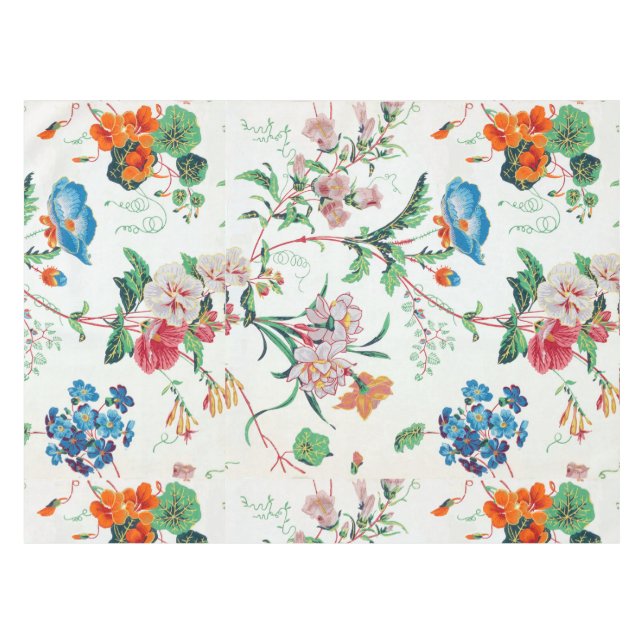 Toalha De Mesa Flores silvestres botânicas florais da França 1830 (Frente (Horizontal))