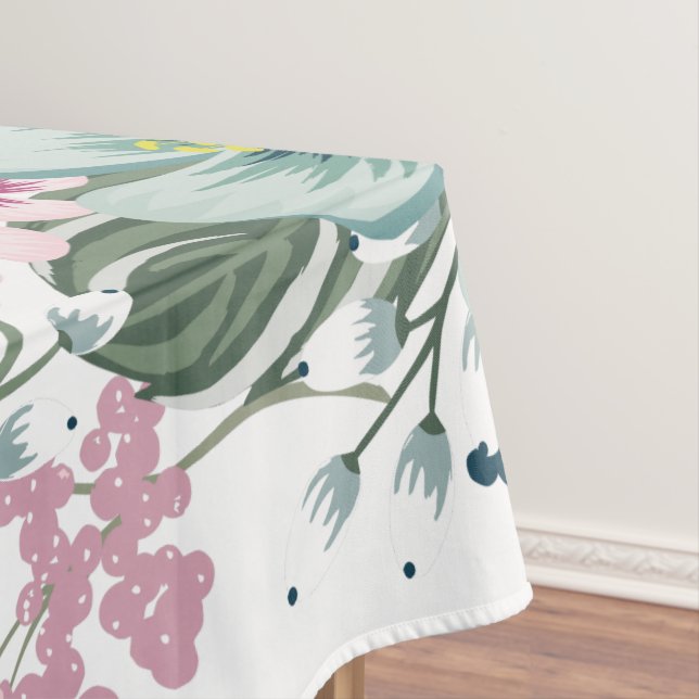 Toalha De Mesa Flores Tropicais de Tablecloth em Branco (Posição Original)