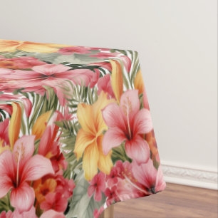 Toalha De Mesa Flores Tropicais Hibiscus