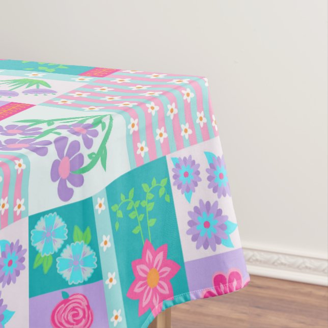 Toalha De Mesa Flores Vibrantes em Flor Design (Posição Original)