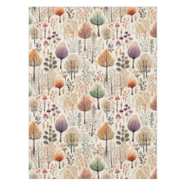 Toalha De Mesa Floresta de Aquarela da Madeira