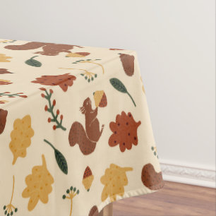 Toalha De Mesa Floresta de Queda de Esquilos