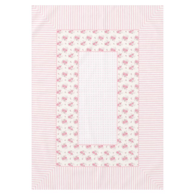 Toalha De Mesa Flórida de safra, linhas e pontos tablecloth 60"x8 (Frente)