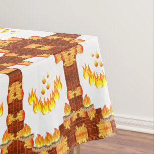 Toalha De Mesa Fogo em Tablecloth
