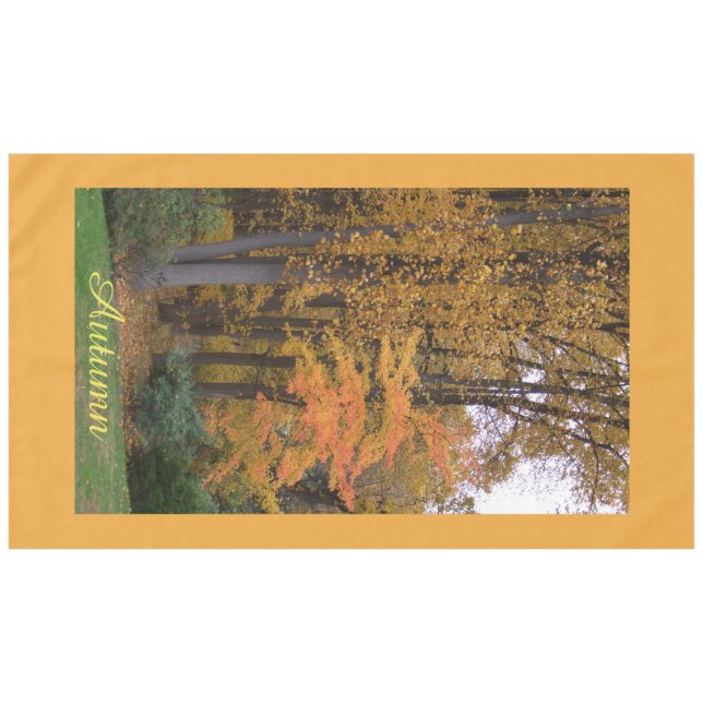 Toalha De Mesa Folha de outono Folha de Mesa de outono (Frente (Horizontal))