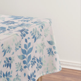 Toalha De Mesa Folha de Salgueiro Antigada Azul floral
