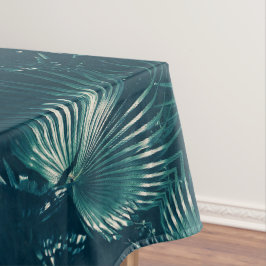 Toalha De Mesa Folha verde-clara de palmeira clara