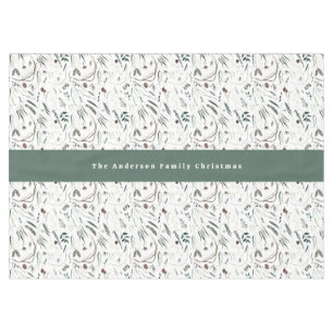 Toalha De Mesa Folhagem moderna e elegante, bem-vinda