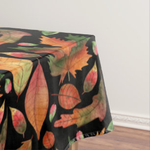 Toalha De Mesa Folhas Caídas de Outono Aleatórias Terrosas