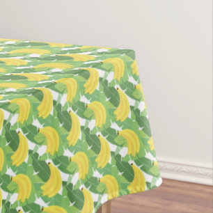 Toalha De Mesa Folhas da banana e teste padrão da fruta