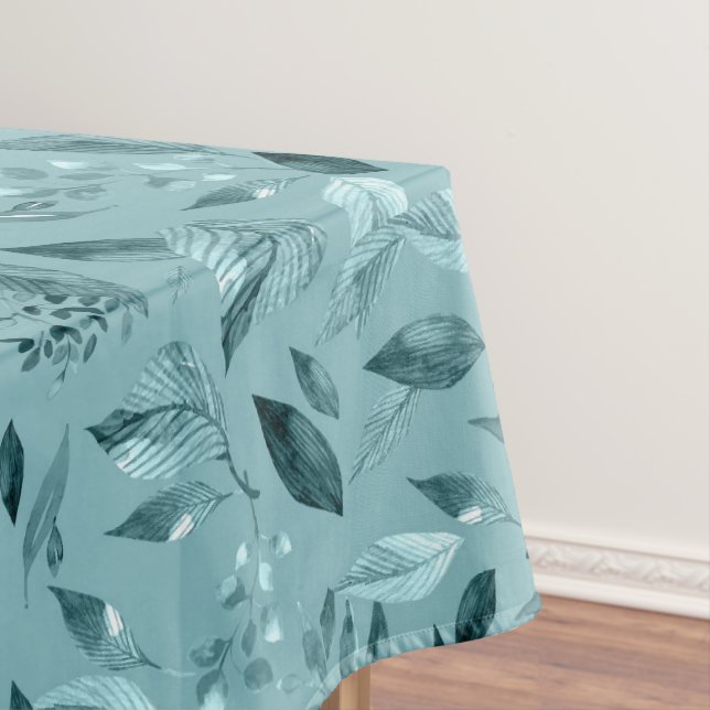 Toalha De Mesa Folhas de cor aquosa 2 (Posição Original)