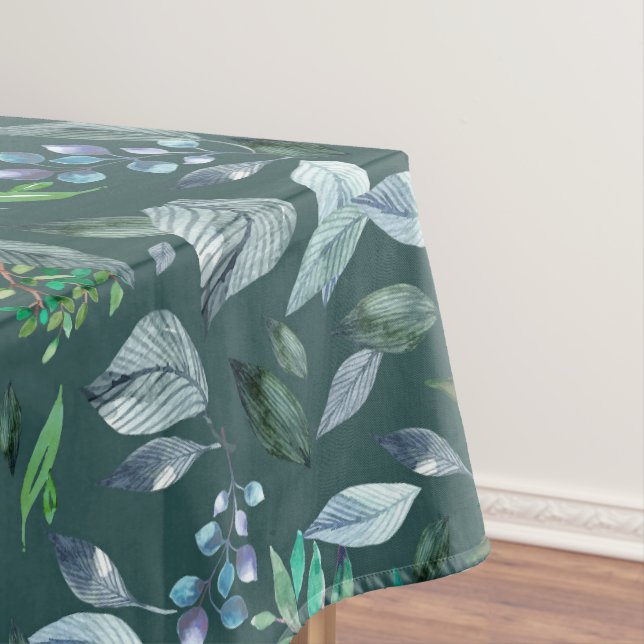 Toalha De Mesa Folhas de cor aquosa 5 (Posição Original)