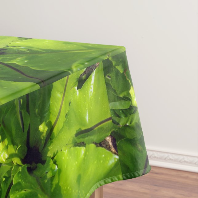 Toalha De Mesa Folhas de Fern Verde, (Posição Original)