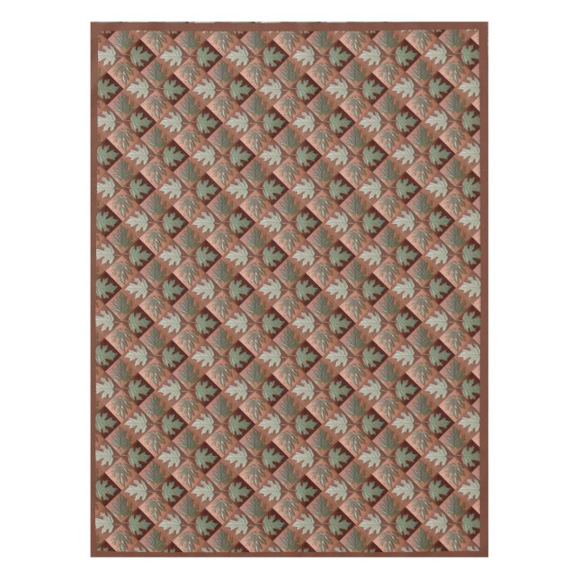 Toalha De Mesa Folhas de mapeamento Folhas de Tablecloth (Frente)