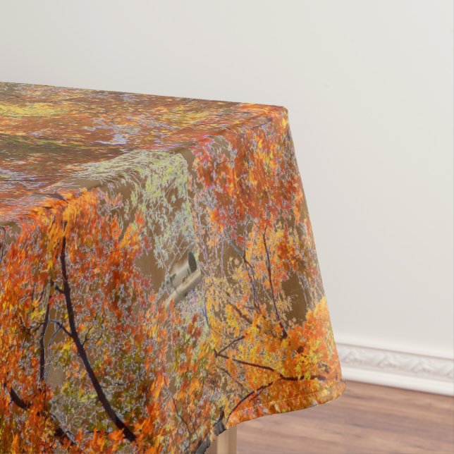 Toalha de Mesa Folhas de Outono Abstratas em Árvor (Posição Original)