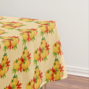 Toalha De Mesa Folhas de outono do Tablecloth "60x84"/abóboras