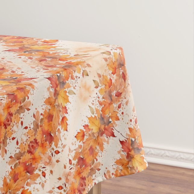 Toalha De Mesa Folhas de outono Douradas (Posição Original)