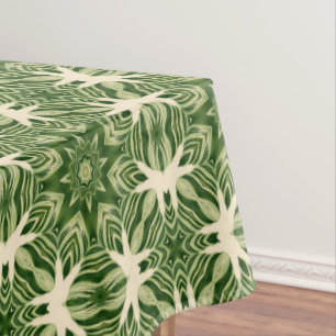 Toalha De Mesa folhas de palma botânica tropical abstrato verde
