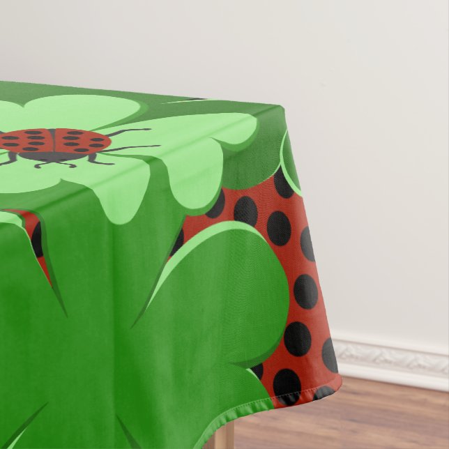 Toalha De Mesa Folhas de Vestuário Vermelhos De Ensino De Ladybug (Posição Original)