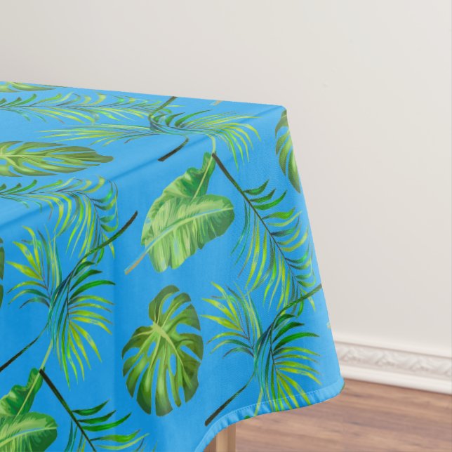 Toalha De Mesa Folhas Tropicais De Tablecloth (Posição Original)