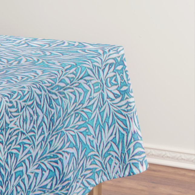 Toalha De Mesa Folheto Azul e Branco (Posição Original)