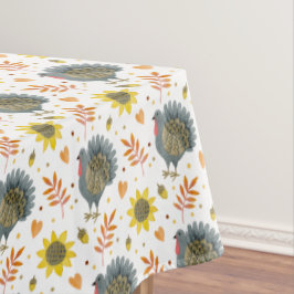 Toalha De Mesa Folk Art Turkeys