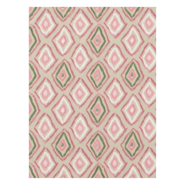 Toalha De Mesa folk, padrão ikat (Frente)