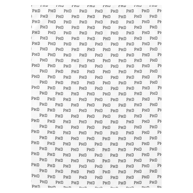 Toalha De Mesa Formando Formando de Graduação PhD Preto (Frente)