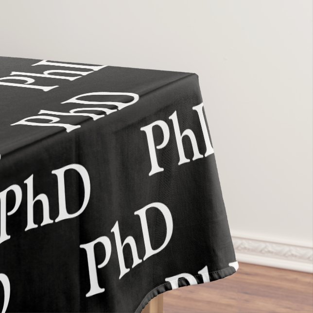 Toalha De Mesa Formando Formando de Graduação PhD Preto (Posição Original)