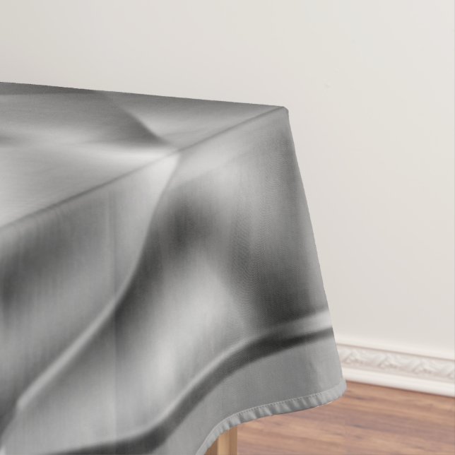 Toalha De Mesa Formas de cinza curvas, com tons luminosos (Posição Original)